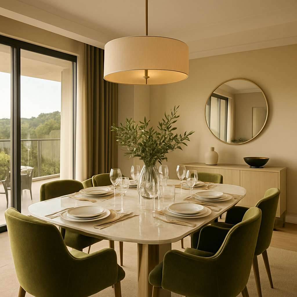 Luxurious dining area setup